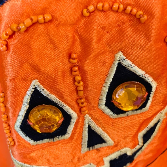 Vintage Halloween Shirt Medium Orange Spider Web Ghost Witch Black Cat Pumpkin - Picture 13 of 16